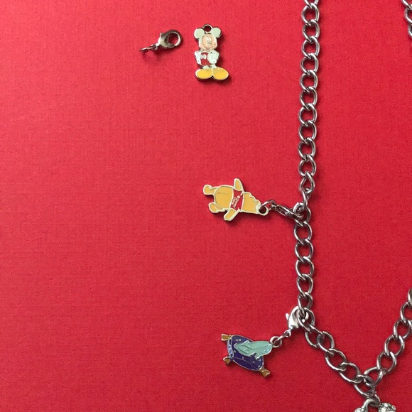Disney Mickey Mouse charm necklace adjustable - Picture 2 of 5